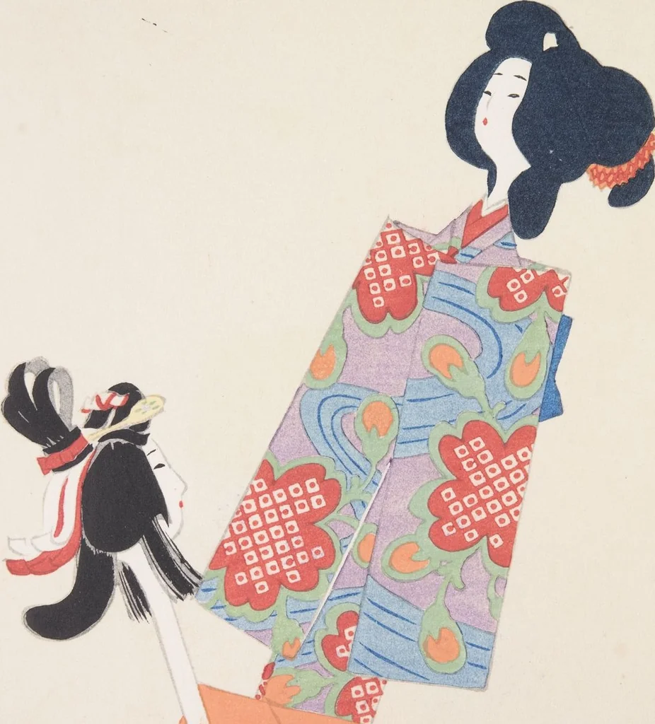 An illustration from Kyosen’s Collected Illustrations of Japanese Toys : [volume 3], 1919, leaf 28