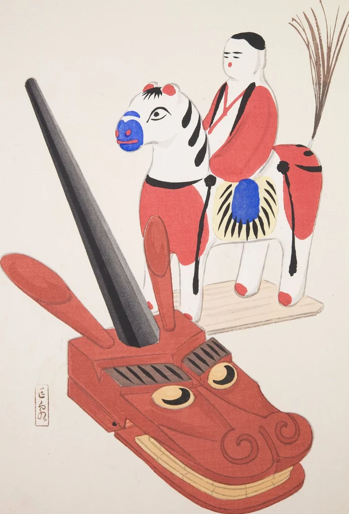 An illustration from Kyosen’s Collected Illustrations of Japanese Toys : [volume 3], 1919, leaf 31