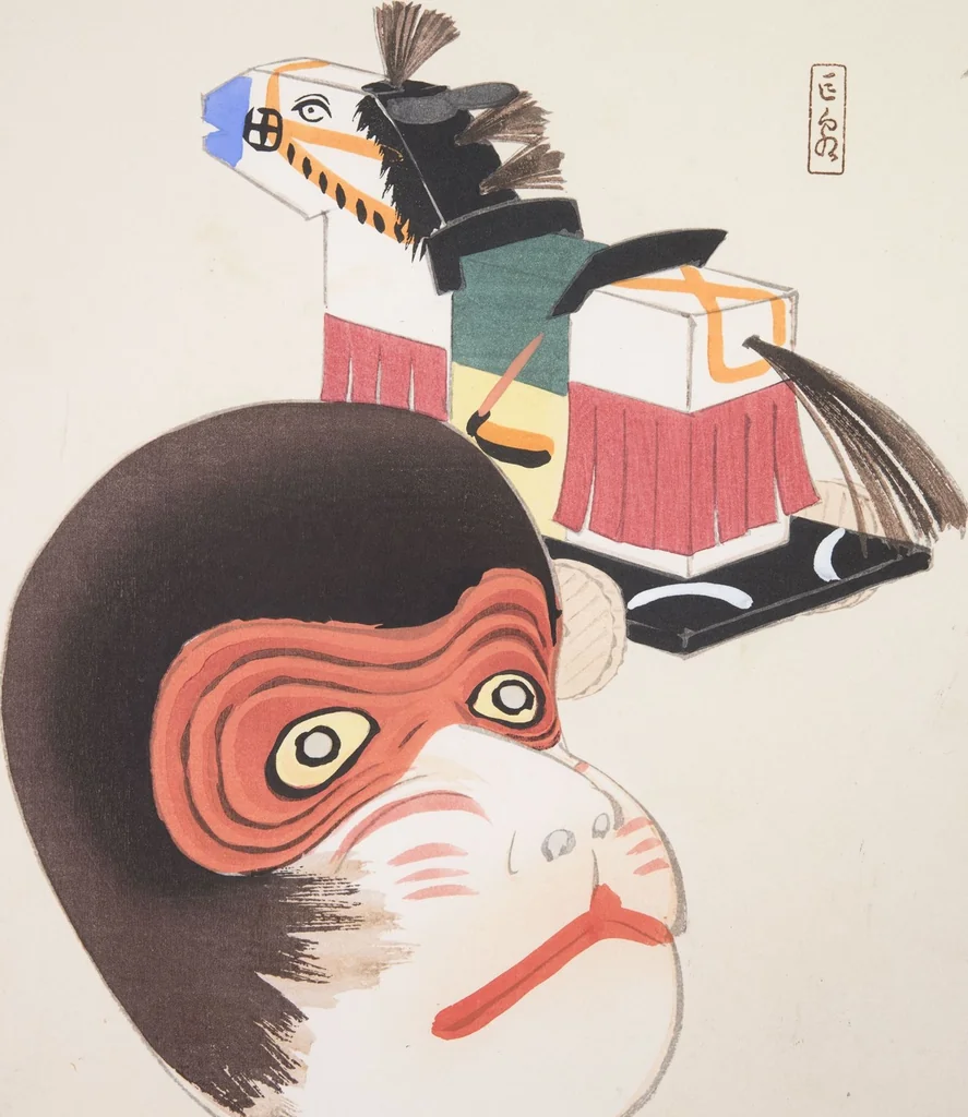 An illustration from Kyosen’s Collected Illustrations of Japanese Toys : [volume 3], 1919, leaf 41