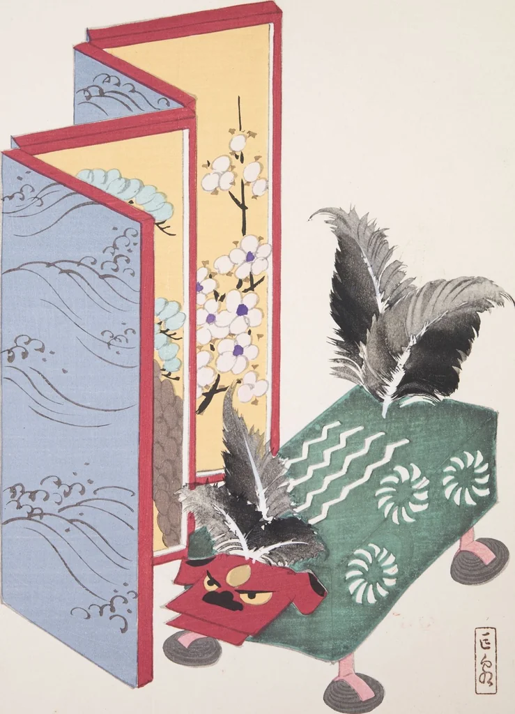 An illustration from Kyosen’s Collected Illustrations of Japanese Toys : [volume 3], 1919, leaf 46