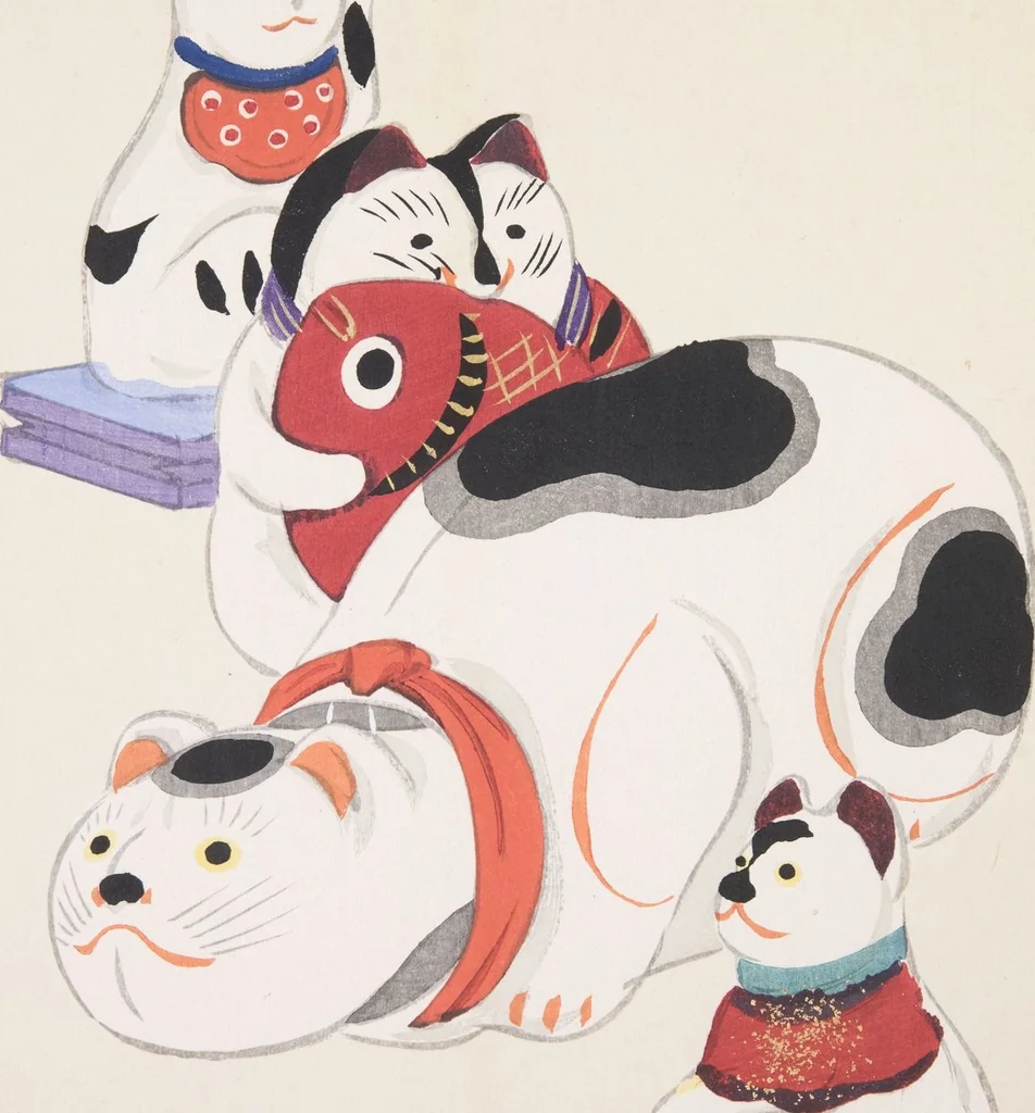 An illustration from Kyosen’s Collected Illustrations of Japanese Toys : [volume 3], 1919, leaf 5