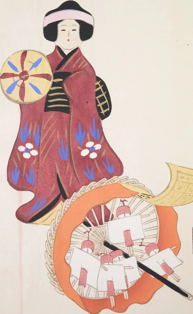 An illustration from Kyosen’s Collected Illustrations of Japanese Toys : [volume 3], 1919, leaf 52