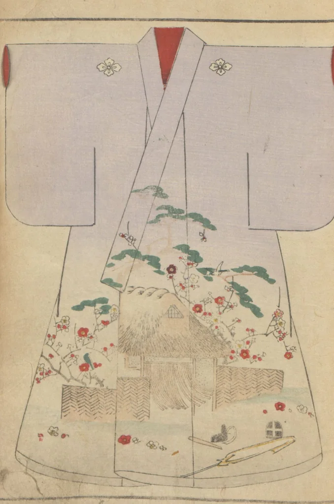 An illustration from Miyako no omokage : bekkō kyōzome / Kamisaka Yoshitaka cho ga, 1890, leaf 19