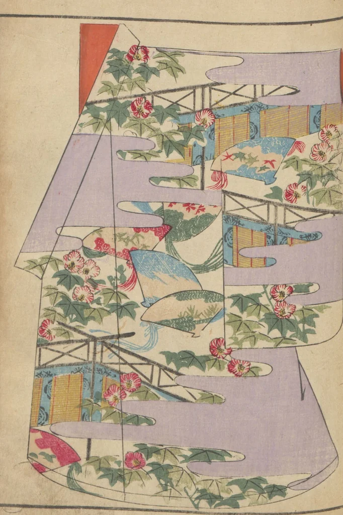 An illustration from Miyako no omokage : bekkō kyōzome / Kamisaka Yoshitaka cho ga, 1890, leaf 27