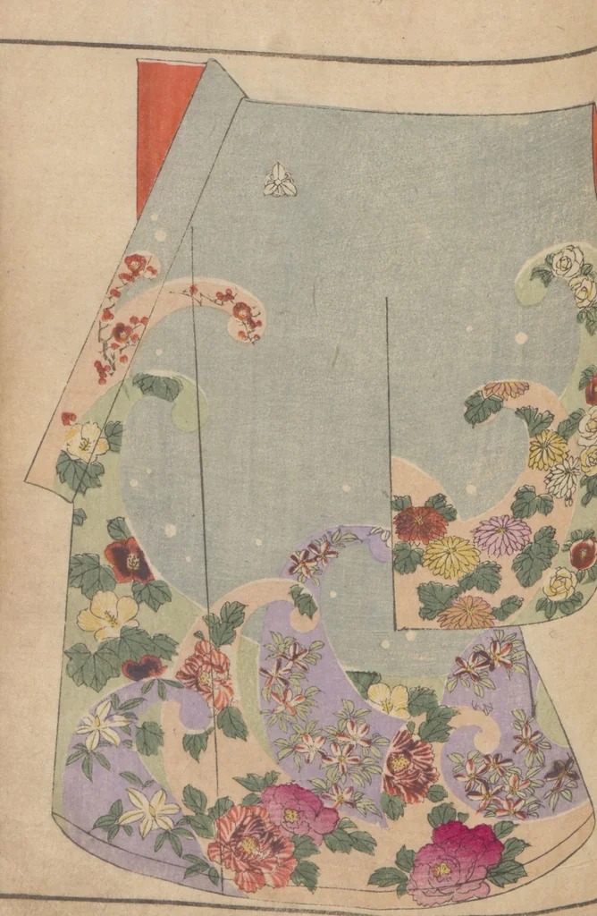 An illustration from Miyako no omokage : bekkō kyōzome / Kamisaka Yoshitaka cho ga, 1890, leaf 45