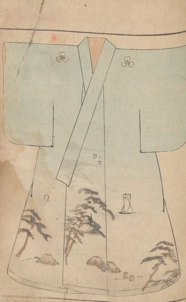 An illustration from Miyako no omokage : bekkō kyōzome / Kamisaka Yoshitaka cho ga, 1890, leaf 47