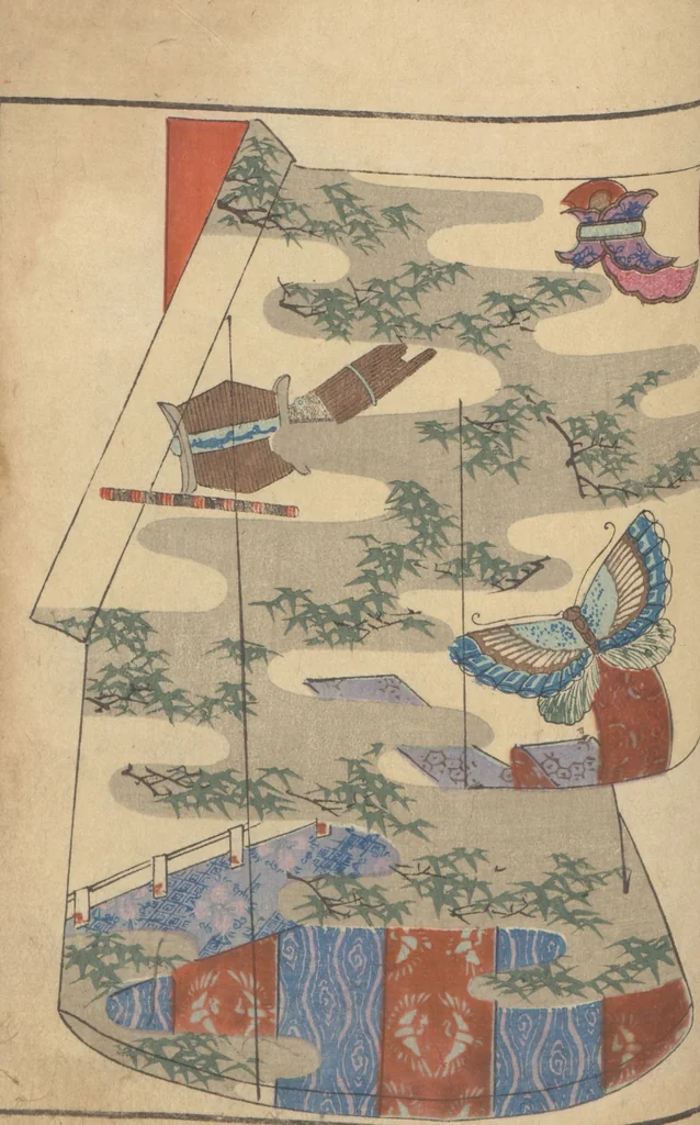An illustration from Miyako no omokage : bekkō kyōzome / Kamisaka Yoshitaka cho ga, 1890, leaf 55