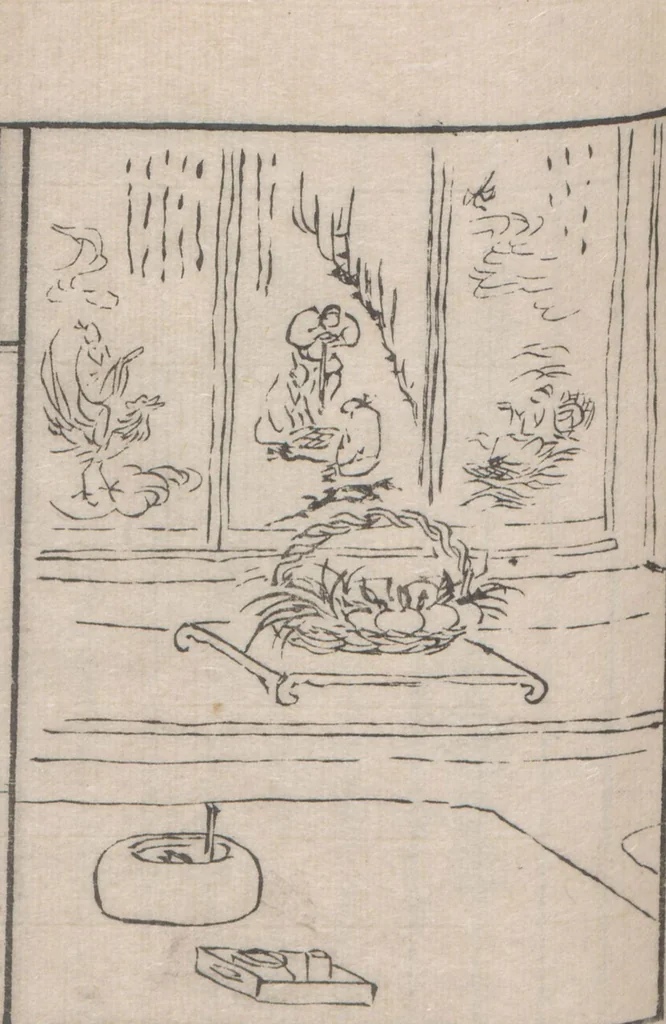 An illustration from Chokunyū juen zuroku / Tanomura Shōsai henshū - Volume 2, 1881, leaf 37