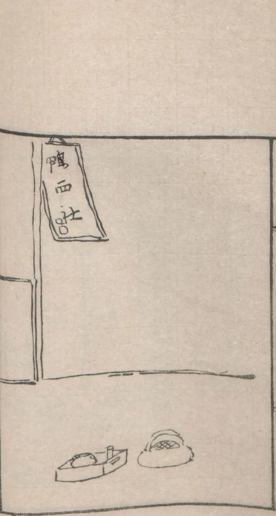 An illustration from Chokunyū juen zuroku / Tanomura Shōsai henshū - Volume 2, 1881, leaf 54