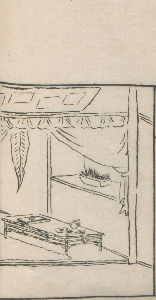 An illustration from Chokunyū juen zuroku / Tanomura Shōsai henshū - Volume 1, 1881, leaf 24