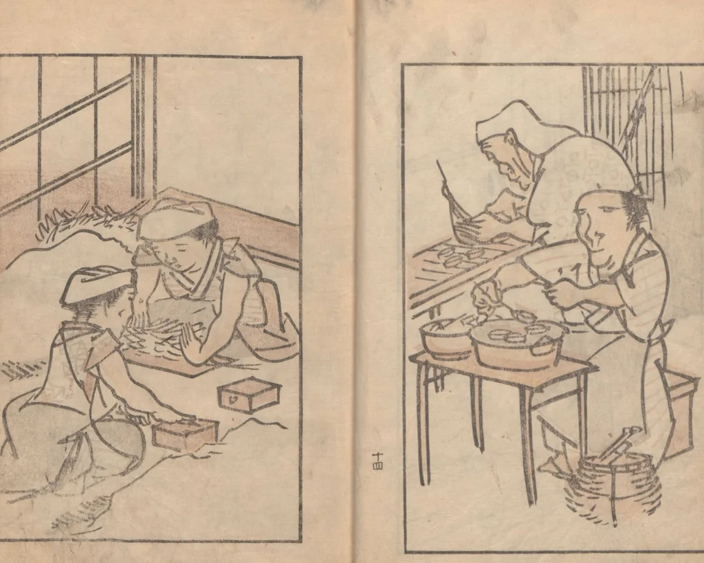 An illustration from Suiseki Picture Album (Suiseki gafu 水石画譜), 1814, leaf 19