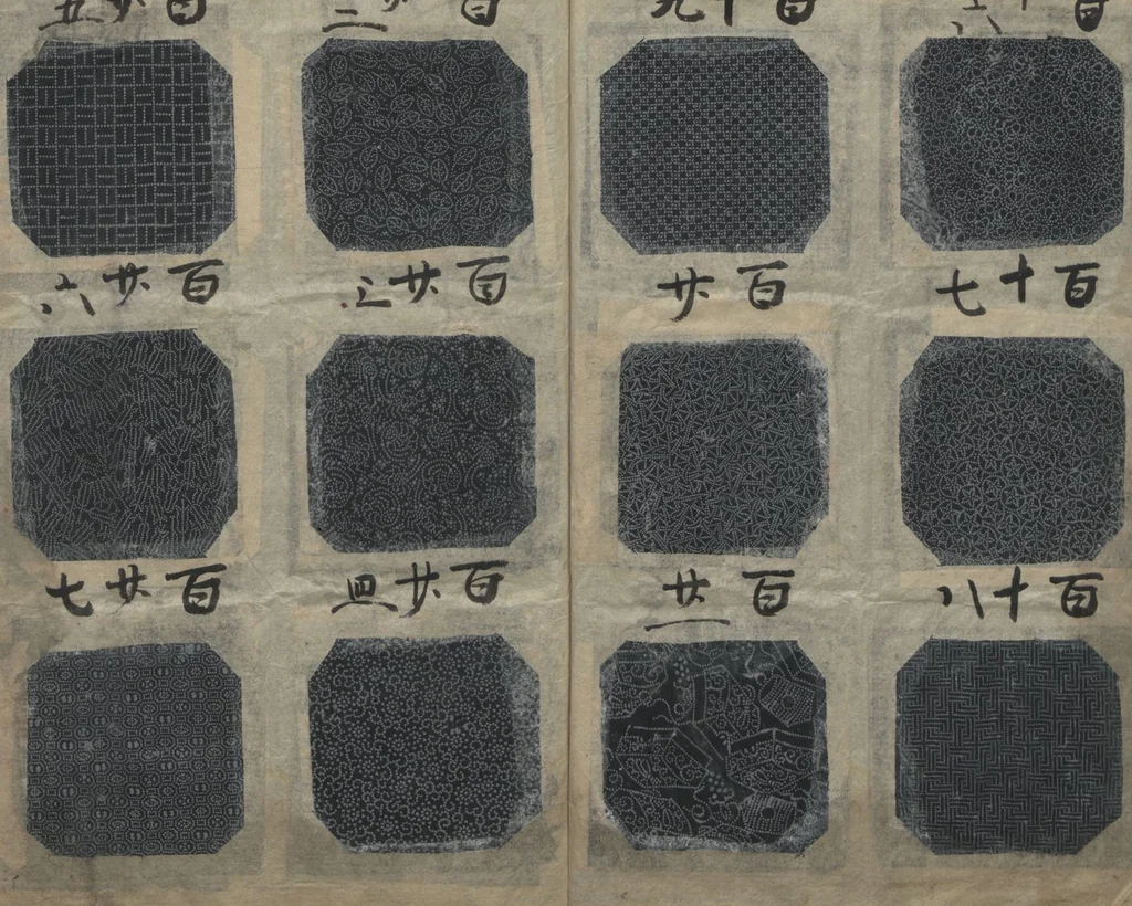 An illustration from Book of Designs: Katazome mihonchō, 1680, leaf 13