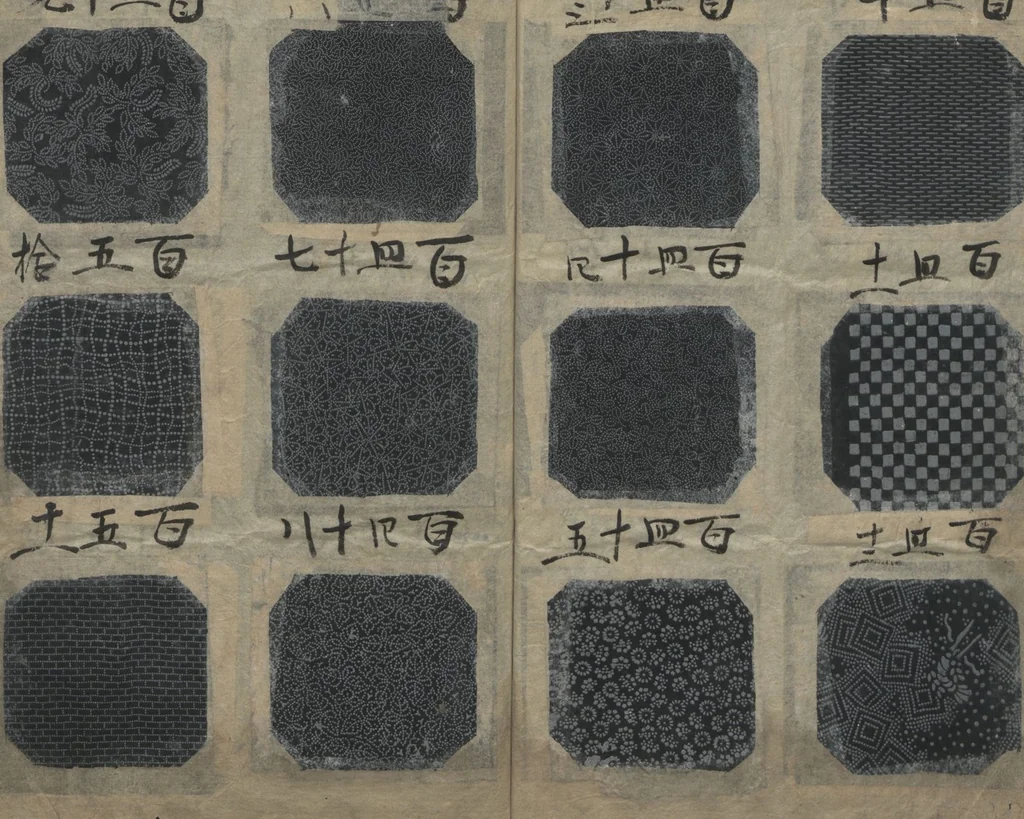 An illustration from Book of Designs: Katazome mihonchō, 1680, leaf 15