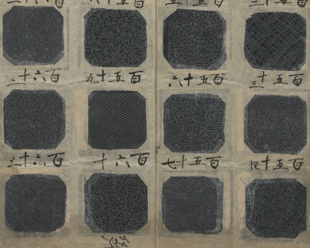 An illustration from Book of Designs: Katazome mihonchō, 1680, leaf 16