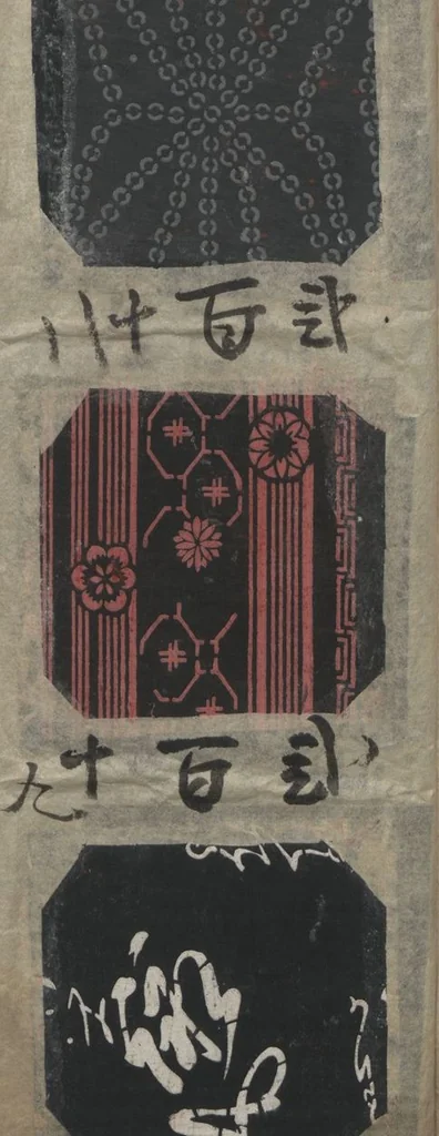 An illustration from Book of Designs: Katazome mihonchō, 1680, leaf 21
