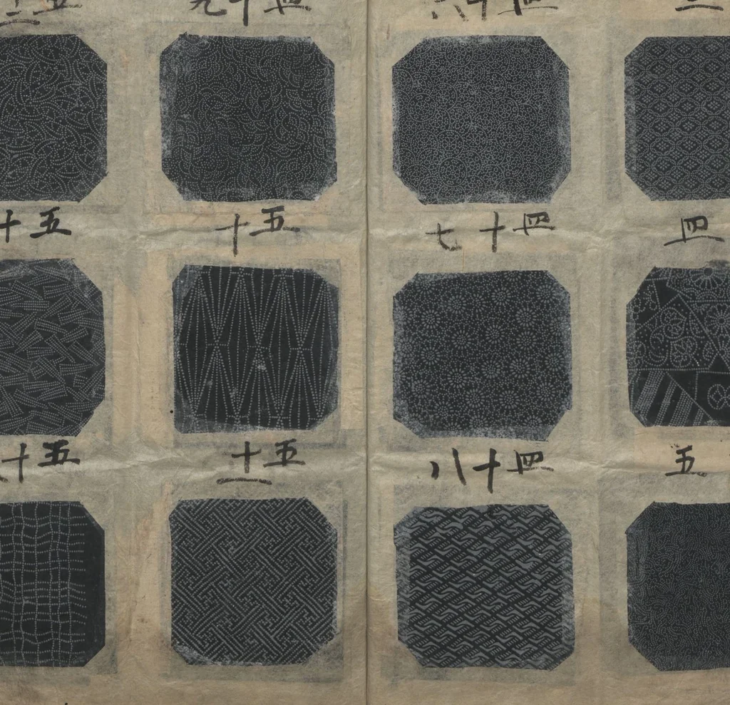 An illustration from Book of Designs: Katazome mihonchō, 1680, leaf 7