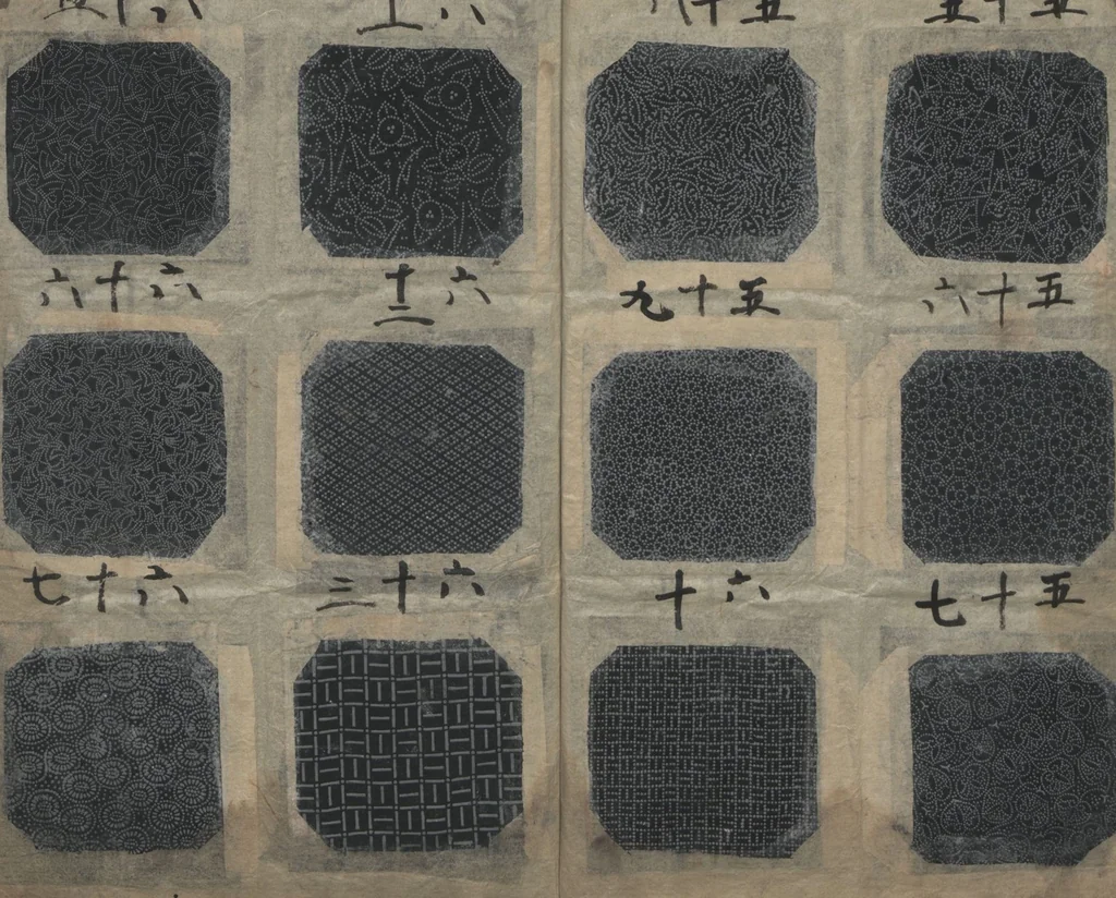 An illustration from Book of Designs: Katazome mihonchō, 1680, leaf 8