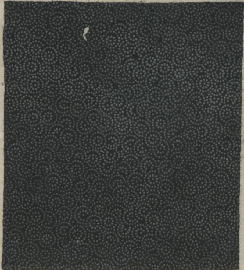 An illustration from Book of Designs (Hon jirushi Shin Komon chō 本印 新小紋帳), 1700, leaf 6
