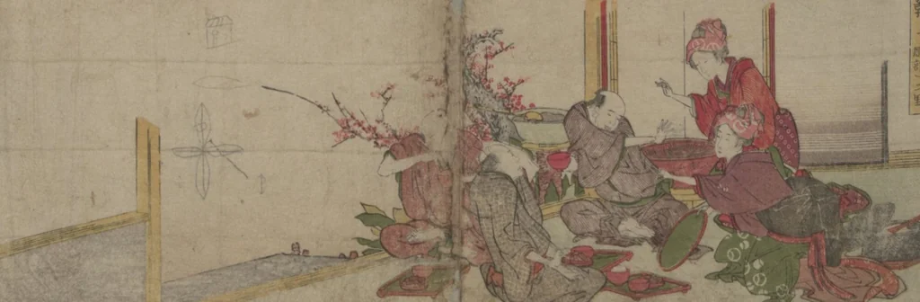 An illustration from Fifty-three Stations on the Tōkaidō Road, Fuchū (Tōkaidō gojūsan-tsugi 東海道五十三次), 1845, leaf 25