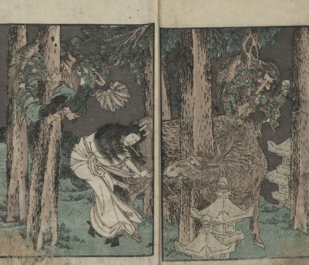 An illustration from Precepts for Women (Ehon Onna imagawa 絵本女今川), 1820, leaf 10