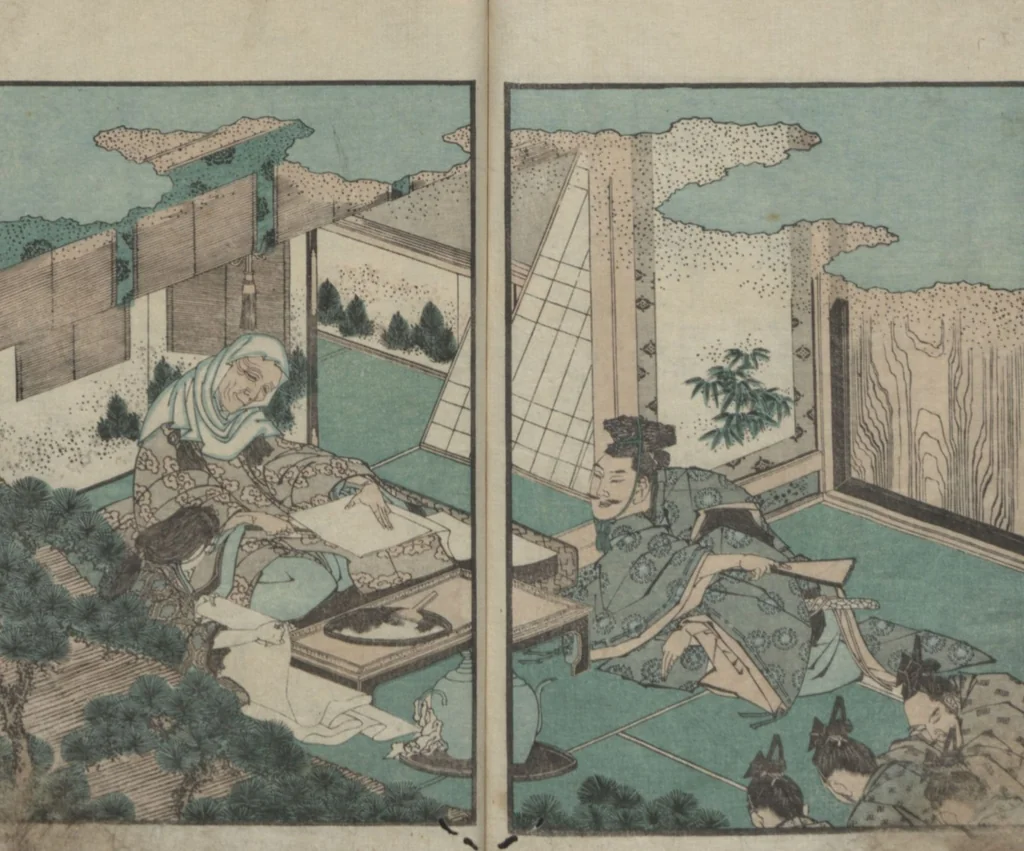 An illustration from Precepts for Women (Ehon Onna imagawa 絵本女今川), 1820, leaf 20