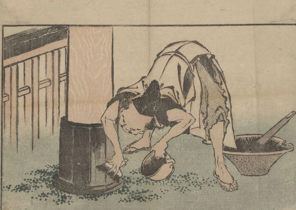 An illustration from Pictures after Nature (Hokusai shashin gafu), 1814, leaf 6