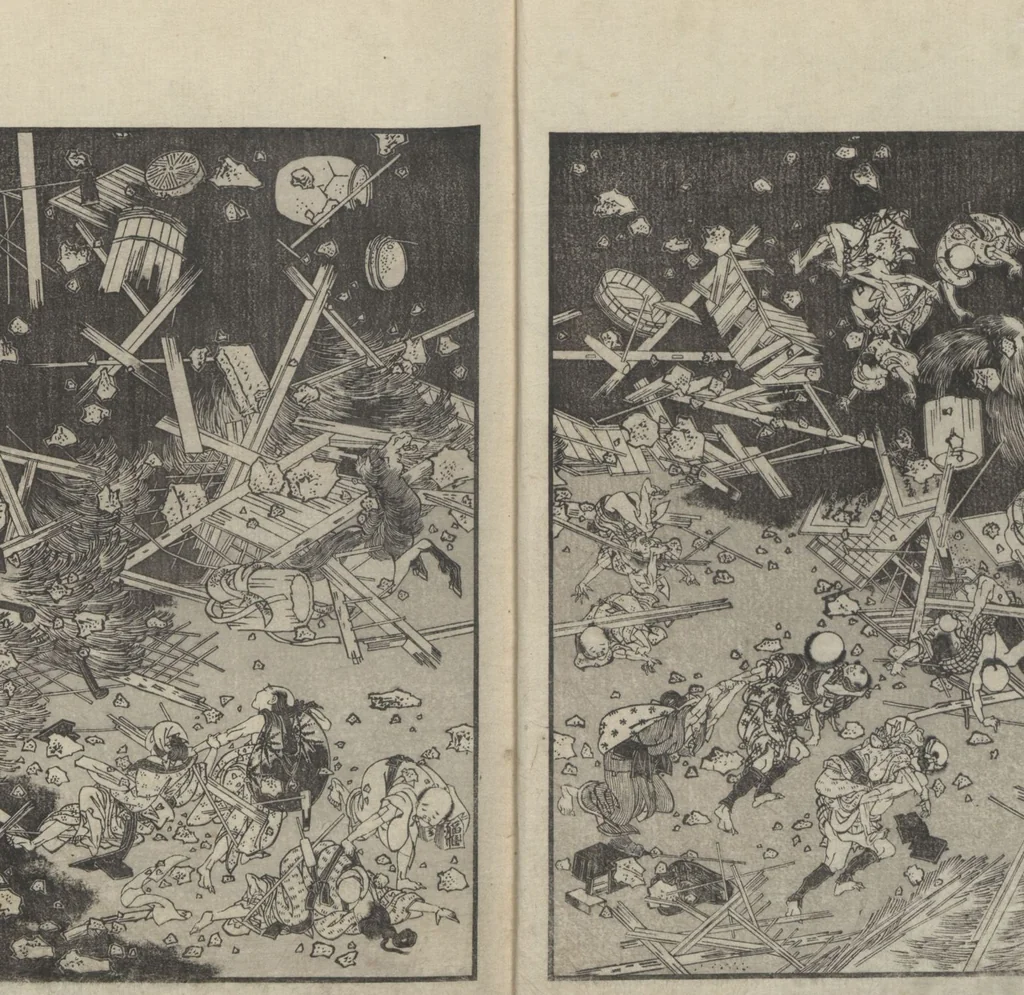 An illustration from One Hundred Views of Mount Fuji (Fugaku Hyakkei shohen 富嶽百景 初編) : [volume 1], 1834, leaf 8
