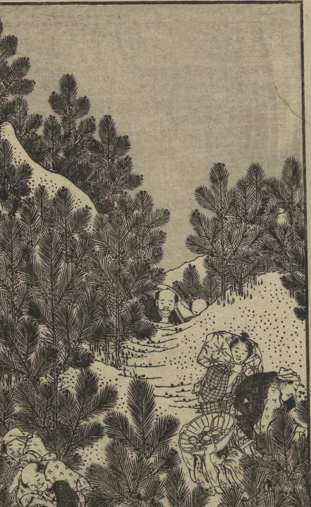 An illustration from One Hundred Views of Mount Fuji (Fugaku Hyakkei shohen 富嶽百景 初編) : [volume 1], 1834, leaf 16