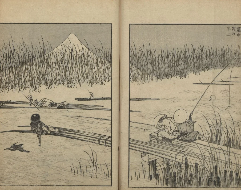 An illustration from One Hundred Views of Mount Fuji (Fugaku Hyakkei shohen 富嶽百景 初編) : [volume 1], 1834, leaf 19