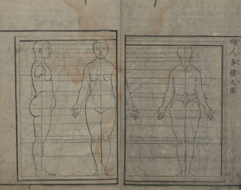 An illustration from Chats on Novelties of Foreign Lands (Kōmōzatsuwa 紅毛雑話), 1796, leaf 76