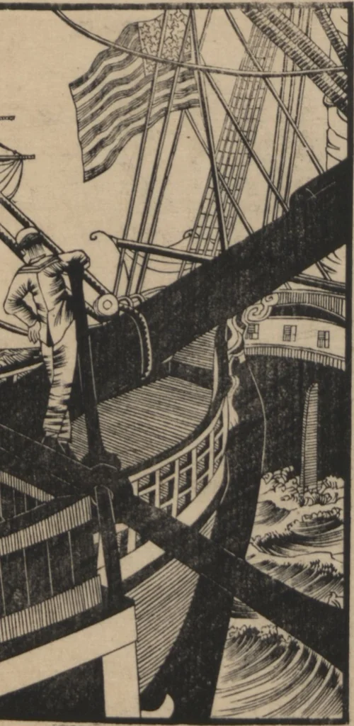An illustration from Observations on the Opening of Yokohama (Yokohama kaikō kenbunshi 横浜開港見聞誌) : [volume 2], 1862, leaf 3