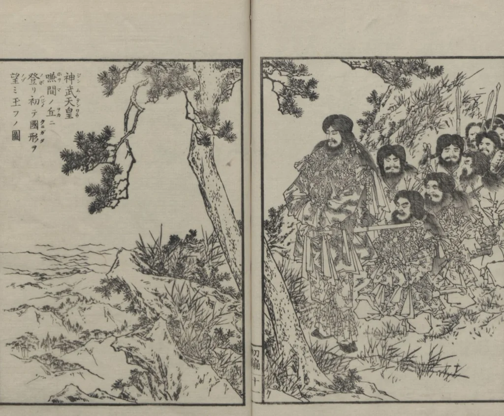 An illustration from Sketches by Sensai Eitaku (Sensai Eitaku gafu 鮮斎永濯画譜), 1884, leaf 15