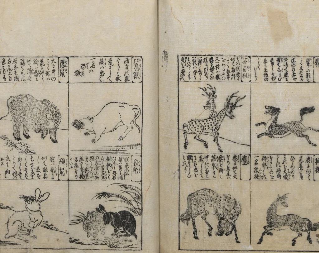 An illustration from Illustrated Encyclopedia of China (Morokoshi kinmō zui 唐土訓蒙図彙) : [volume 2], 1718, leaf 120