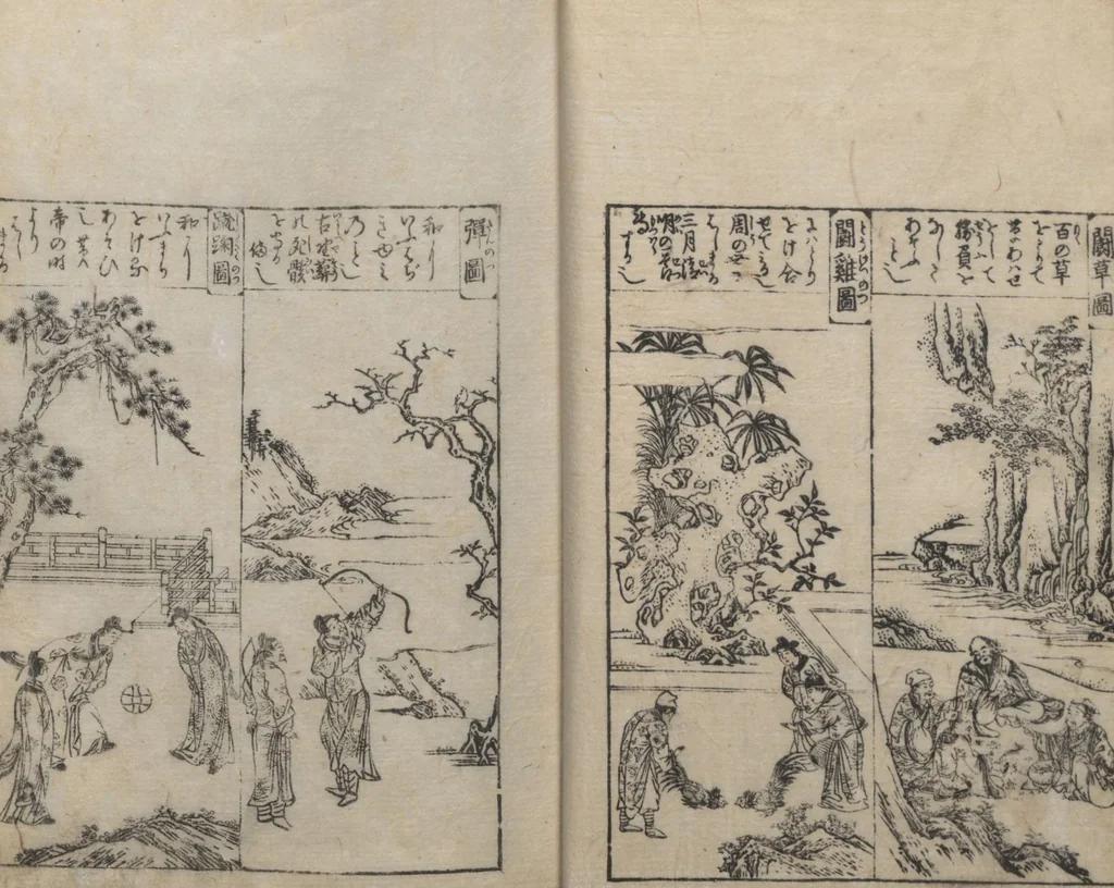An illustration from Illustrated Encyclopedia of China (Morokoshi kinmō zui 唐土訓蒙図彙) : [volume 2], 1718, leaf 20