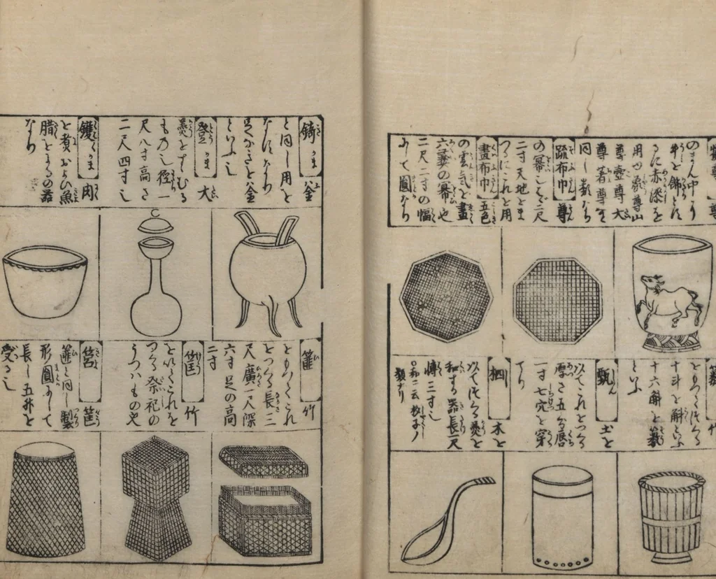 An illustration from Illustrated Encyclopedia of China (Morokoshi kinmō zui 唐土訓蒙図彙) : [volume 2], 1718, leaf 25