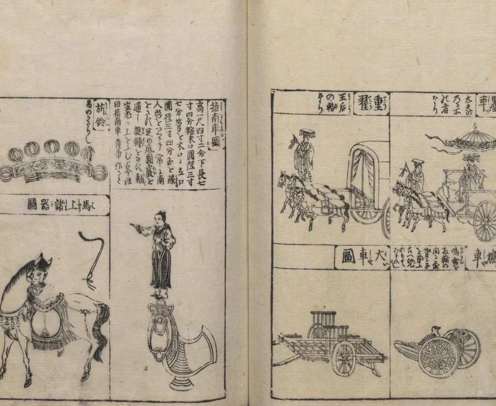 An illustration from Illustrated Encyclopedia of China (Morokoshi kinmō zui 唐土訓蒙図彙) : [volume 2], 1718, leaf 42