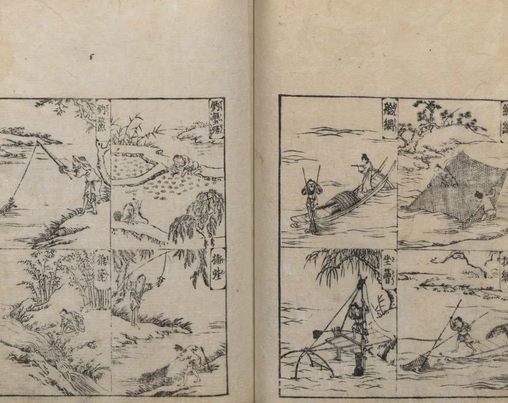An illustration from Illustrated Encyclopedia of China (Morokoshi kinmō zui 唐土訓蒙図彙) : [volume 2], 1718, leaf 45