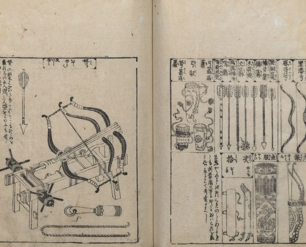 An illustration from Illustrated Encyclopedia of China (Morokoshi kinmō zui 唐土訓蒙図彙) : [volume 2], 1718, leaf 48