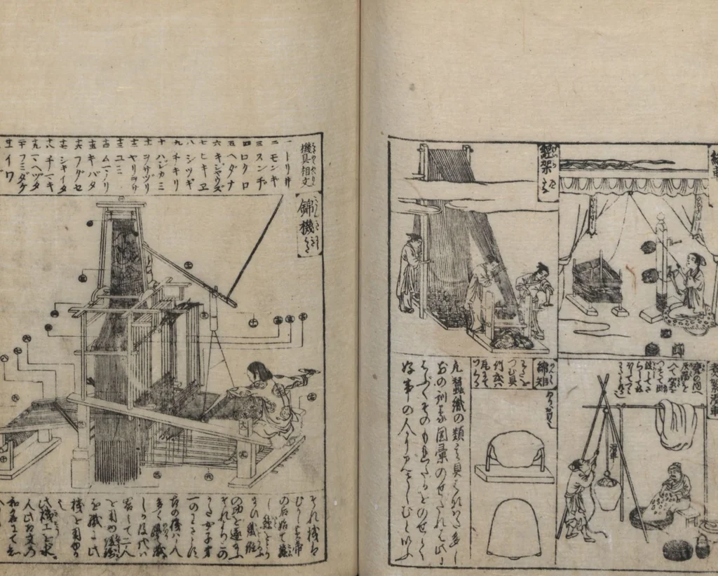 An illustration from Illustrated Encyclopedia of China (Morokoshi kinmō zui 唐土訓蒙図彙) : [volume 2], 1718, leaf 60