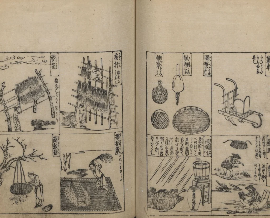 An illustration from Illustrated Encyclopedia of China (Morokoshi kinmō zui 唐土訓蒙図彙) : [volume 2], 1718, leaf 62