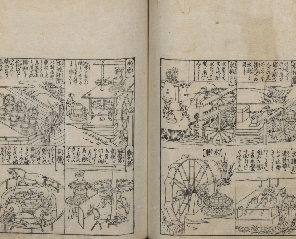An illustration from Illustrated Encyclopedia of China (Morokoshi kinmō zui 唐土訓蒙図彙) : [volume 2], 1718, leaf 65
