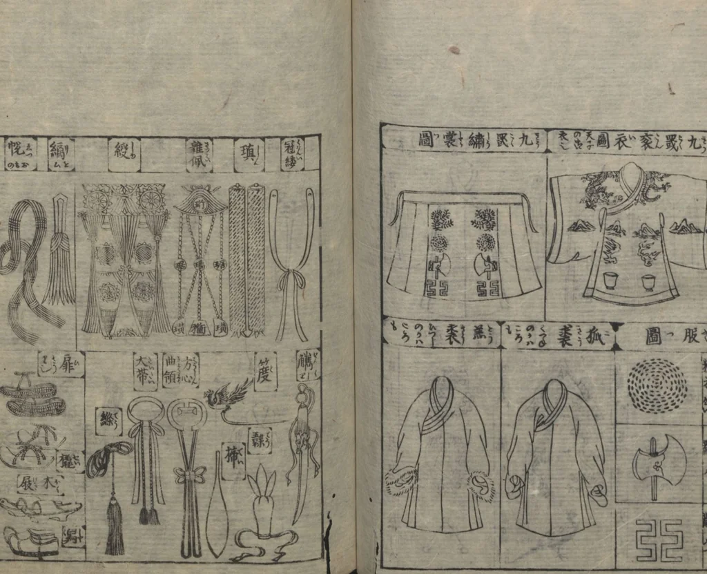 An illustration from Illustrated Encyclopedia of China (Morokoshi kinmō zui 唐土訓蒙図彙) : [volume 2], 1718, leaf 70
