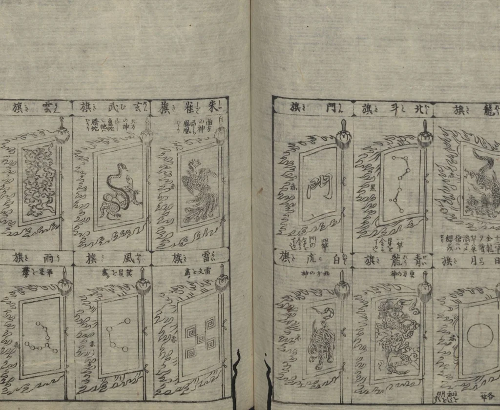 An illustration from Illustrated Encyclopedia of China (Morokoshi kinmō zui 唐土訓蒙図彙) : [volume 2], 1718, leaf 74