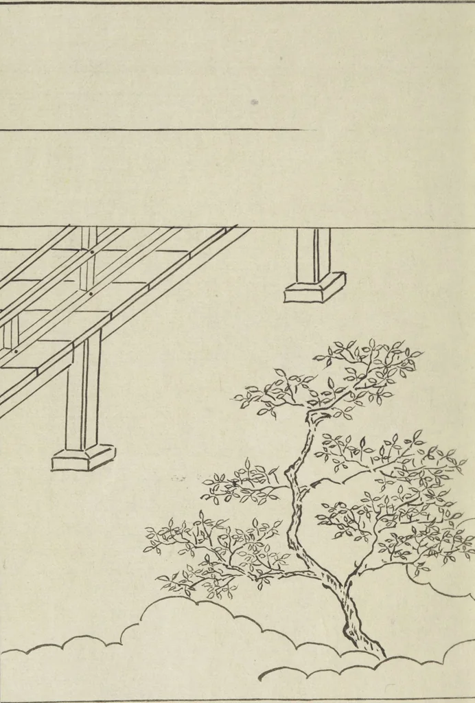 An illustration from Story of Michizane Sugawara, known as Tenjin (Tenjin engi 天神縁起), leaf 107