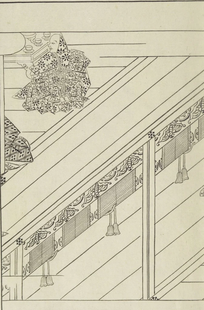 An illustration from Story of Michizane Sugawara, known as Tenjin (Tenjin engi 天神縁起), leaf 109