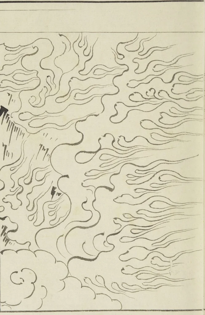An illustration from Story of Michizane Sugawara, known as Tenjin (Tenjin engi 天神縁起), leaf 129