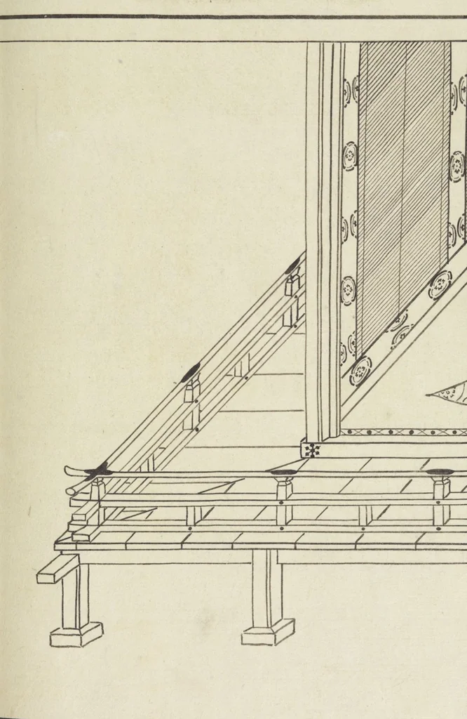 An illustration from Story of Michizane Sugawara, known as Tenjin (Tenjin engi 天神縁起), leaf 150