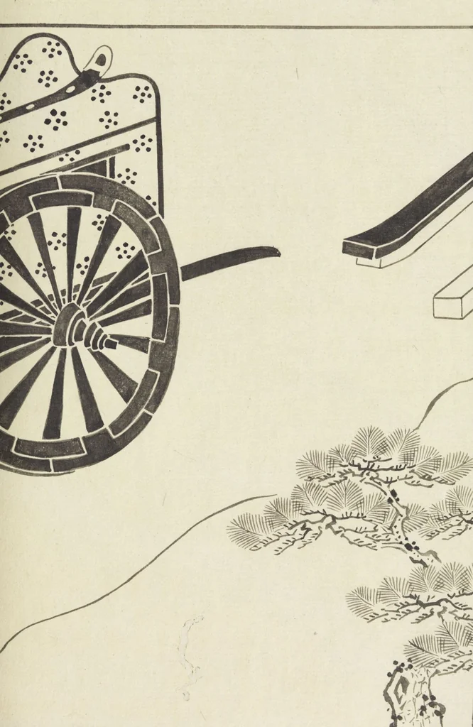 An illustration from Story of Michizane Sugawara, known as Tenjin (Tenjin engi 天神縁起), leaf 166