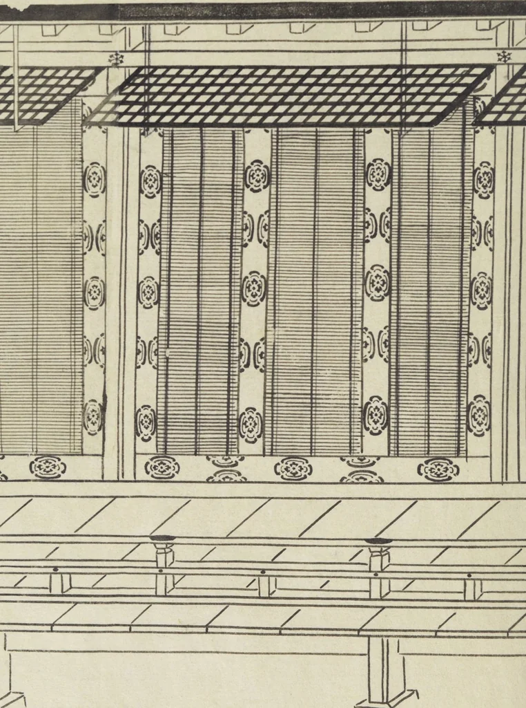 An illustration from Story of Michizane Sugawara, known as Tenjin (Tenjin engi 天神縁起), leaf 17