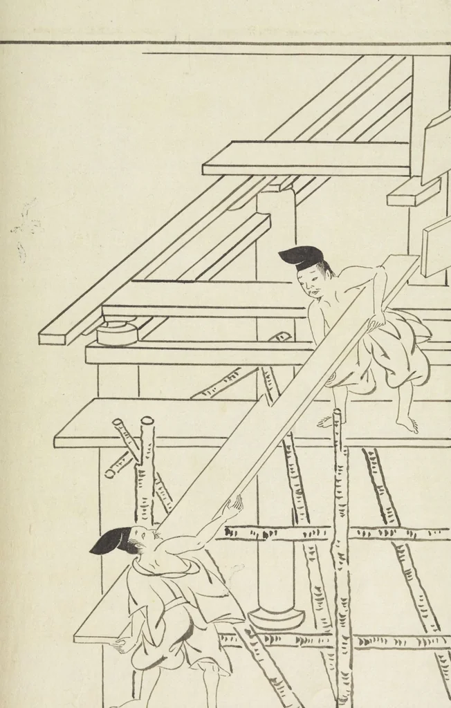 An illustration from Story of Michizane Sugawara, known as Tenjin (Tenjin engi 天神縁起), leaf 176